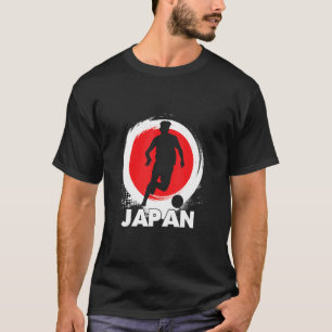 Camiseta Fútbol japonés con bandera de Japón