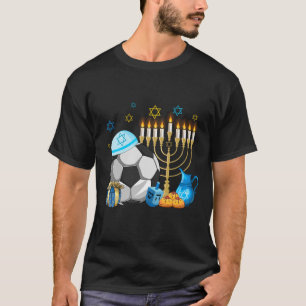 Camiseta Fútbol judío Menorah Hanukkah Chanukah Sport