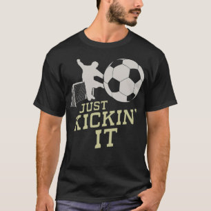 Camiseta Futbol Just Kickin juega fútbol