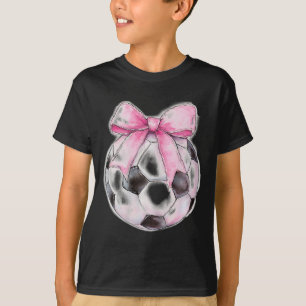 Camiseta Fútbol Ll Rosa Coqueta Lazo Cinta Delicada Niñas A