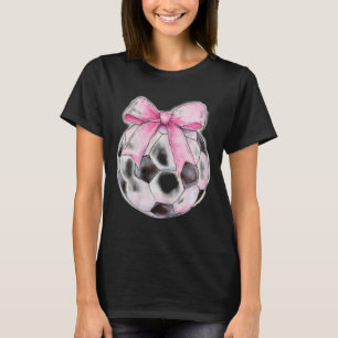 Camiseta Fútbol Ll Rosa Coqueta Lazo Cinta Delicada Niñas A