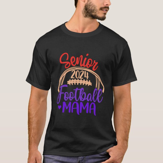 Camiseta Fútbol Mama Senior 2024 Clase De 24 Football Mom (Anverso)