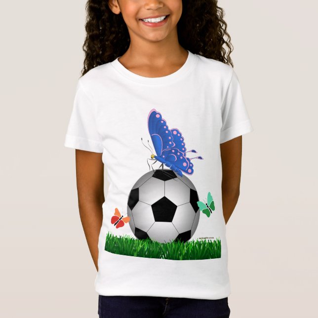 Camiseta Fútbol, mariposas (Anverso)