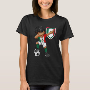 Camiseta Fútbol México Dabbing Boy Bandera Mexicana
