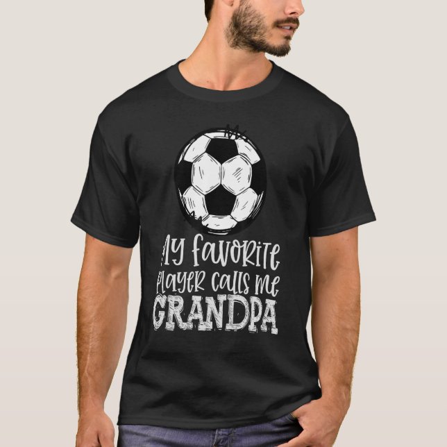 Camiseta Fútbol Mi jugador favorito me llama abuelo Trendy (Anverso)