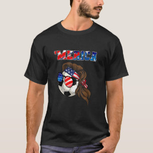 Camiseta Fútbol Mullet 4 De Julio Bandera Estadounidense Me