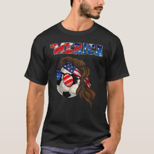 Camiseta Fútbol Mullet 4 De Julio Bandera Estadounidense Me