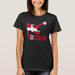 Camiseta Fútbol nacional de Dinamarca Fútbol bandera de Din