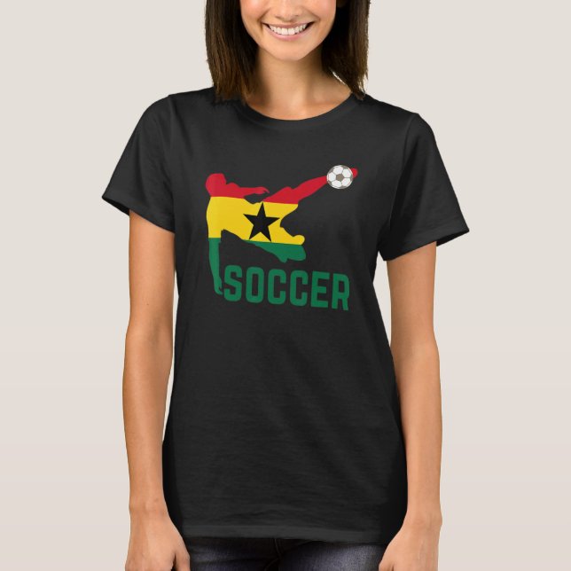 Camiseta Fútbol nacional de Ghana Bandera de Ghana (Anverso)