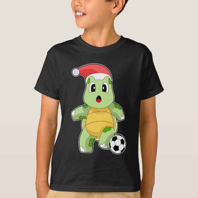 Camiseta Fútbol Navidad de tortugas (Anverso)