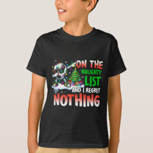 Camiseta Fútbol Navidad En La Lista De Traviesos Y Me Arrep