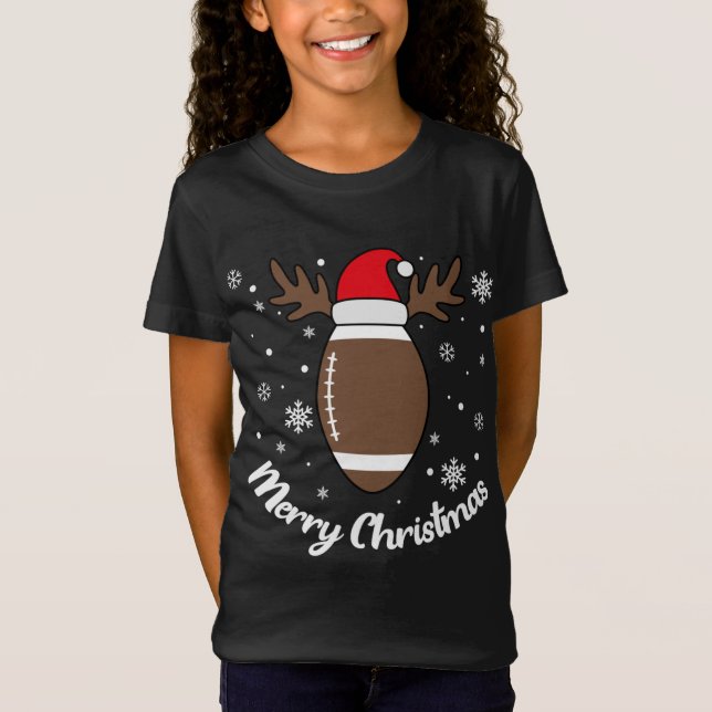 Camiseta Fútbol Navidades de renos y Santa (Anverso)