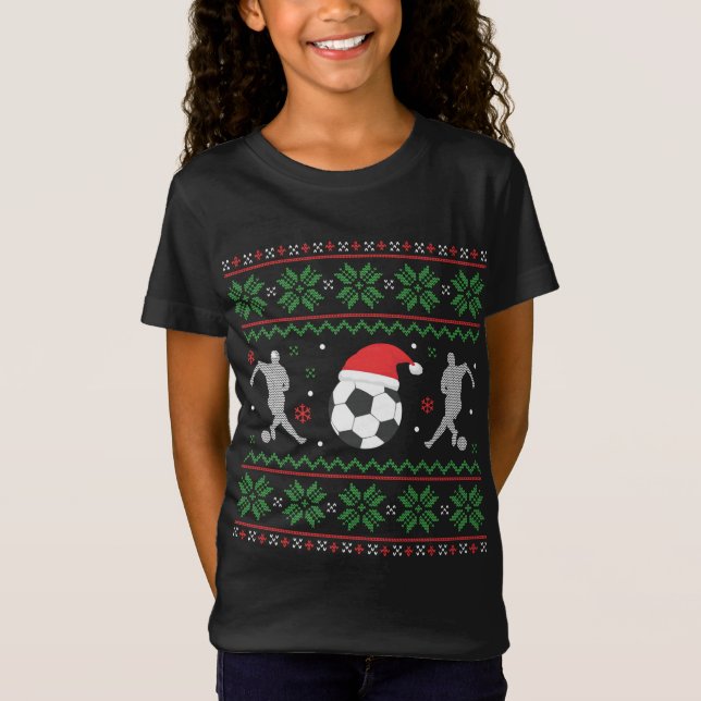 Camiseta Fútbol Navidades feos sudan divertida navidad fútb (Anverso)