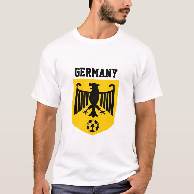Camiseta Fútbol negro amarillo del escudo de armas de (Anverso)