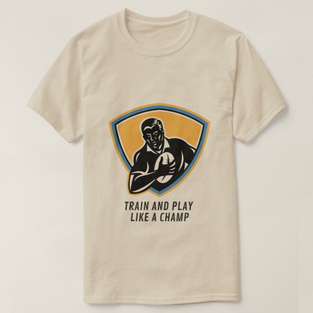 Camiseta Fútbol negro y amarillo (Diseño del anverso)