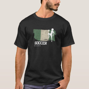 Camiseta Fútbol Nigeria Fútbol Americano Bandera Fútbol Fem