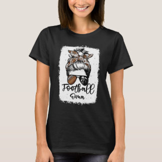 Camiseta Fútbol Oma Leopardo Vintage Moño Desordenado Blanq