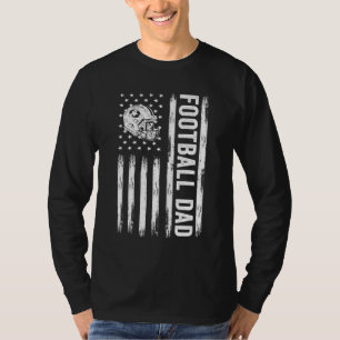 Camiseta Fútbol Papá Bandera Estadounidense Orgulloso Papá 