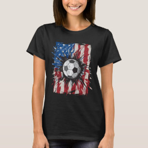 Camiseta Fútbol Patriótico 4 De Julio Hombres Bandera Estad
