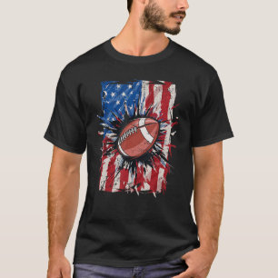 Camiseta Fútbol patriótico 4 de julio Hombres Estados Unido