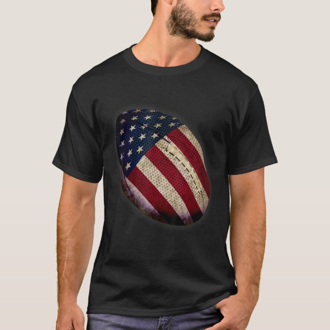 Camiseta Fútbol patriótico 4 de julio Hombres Estados Unido (Anverso)