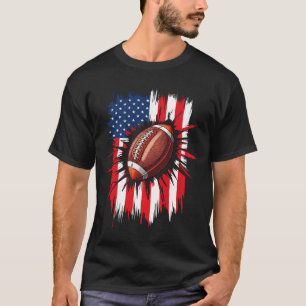 Camiseta Fútbol Patriótico Bandera Americana 4 de Julio