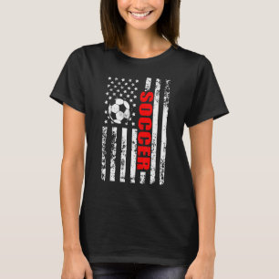 Camiseta Fútbol Patriótico Bandera Estadounidense