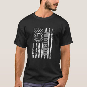Camiseta Fútbol patriótico con bandera estadounidense