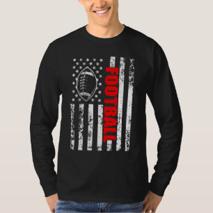 Camiseta Fútbol patriótico con bandera estadounidense