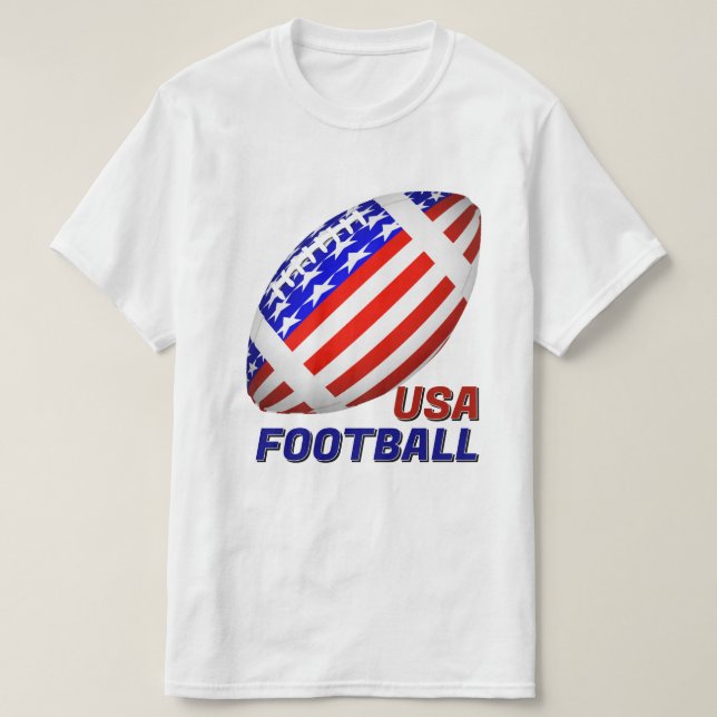 Camiseta Fútbol Patriótico de EE. UU. (Diseño del anverso)