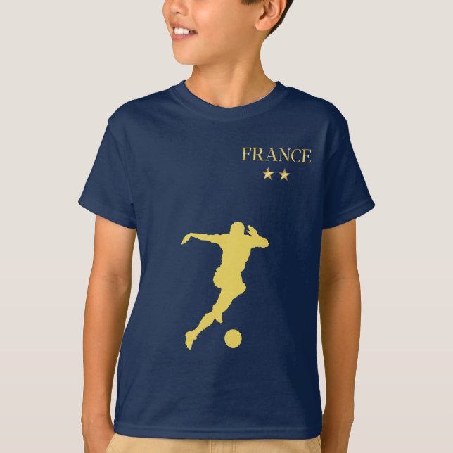 Camiseta Fútbol personalizado en Francia (Anverso)