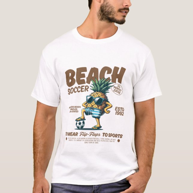 Camiseta Fútbol playa y chanclas (Anverso)