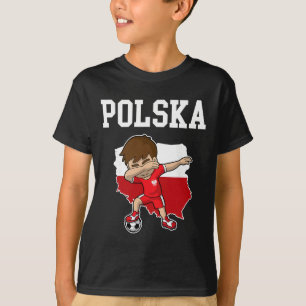 Camiseta Fútbol Polska Polonia Polaco Dabbing Footbyll
