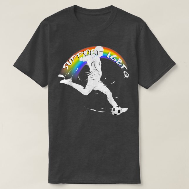 Camiseta Fútbol Pride - Apoyo a LGBTQ (Diseño del anverso)