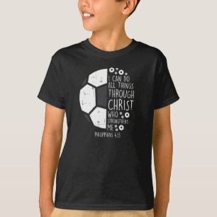 Camiseta Fútbol puedo hacer cosas Biblia Dios Jesús