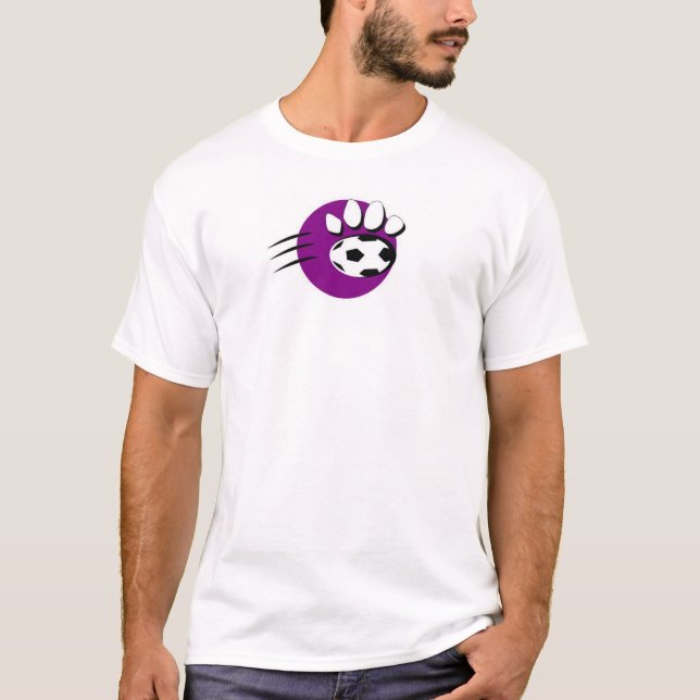 Camiseta Fútbol púrpura de la pantera (Anverso)