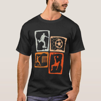 Camiseta Fútbol Retro Coloreado 