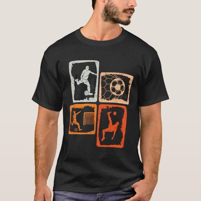 Camiseta Fútbol Retro Coloreado  (Anverso)