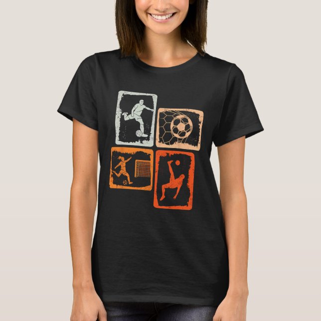 Camiseta Fútbol Retro Coloreado  (Anverso)