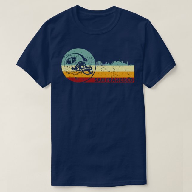 Camiseta Fútbol Retro Vintage San Francisco (Diseño del anverso)