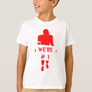 CAMISETA FÚTBOL ROJO Y BLANCO