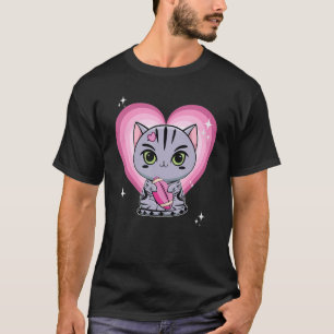 Camiseta Fútbol rosa de gato corto americano