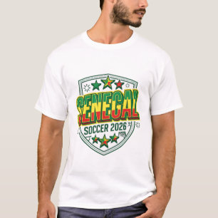 Camiseta Fútbol Senegal 2026 Fútbol Negrita Tipografía País