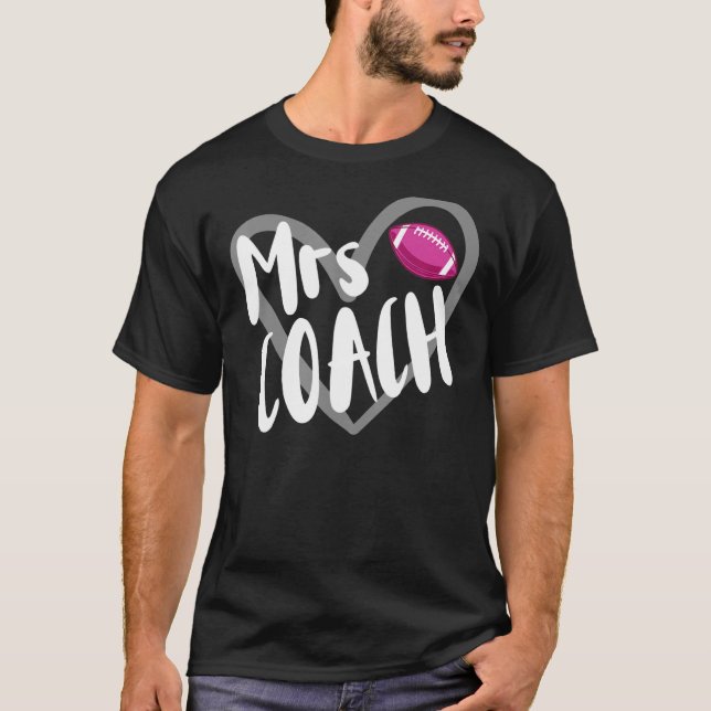Camiseta Fútbol Sra. Coach Esposa Corazón (Anverso)