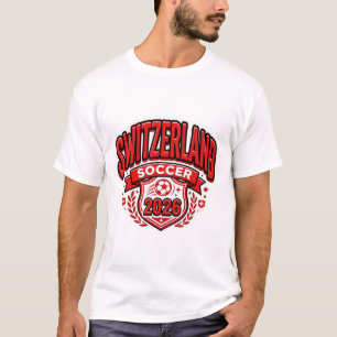 Camiseta Fútbol Suiza 2026 Fútbol Negrita País Tipogr
