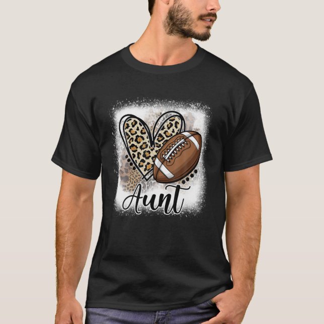 Camiseta Fútbol tía Gracioso Leopard Heart Family Sporty (Anverso)