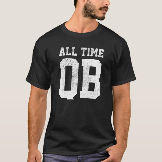 Camiseta Fútbol todo el tiempo niños QB Quarterback niños p (Anverso)