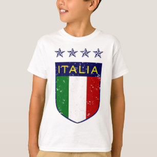 Camiseta Fútbol Vintage Italia Doble Cara