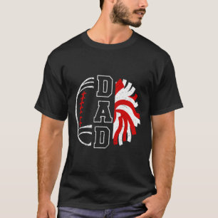 Camiseta Fútbol y ánimo Papá orgulloso Fútbol y porristas