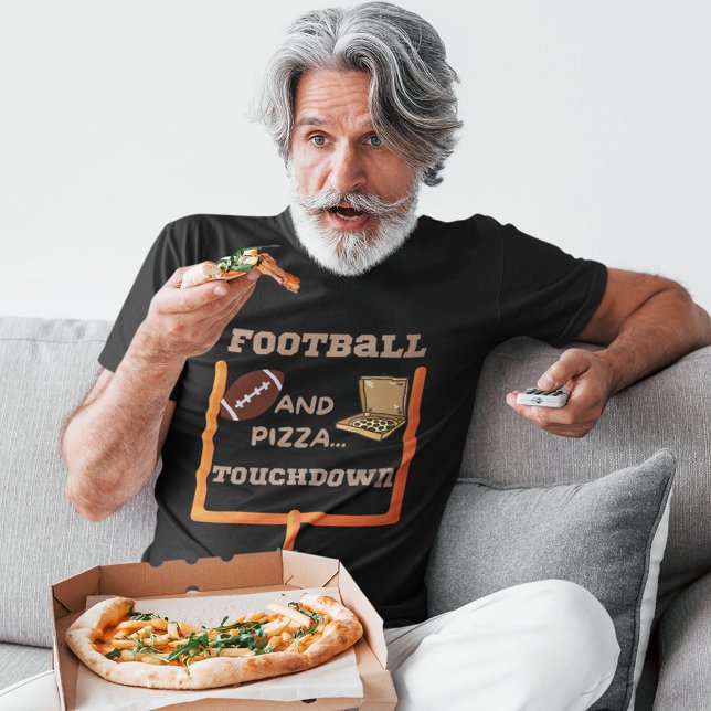 Camiseta Fútbol y pizza (Football and pizza t shirts for men)